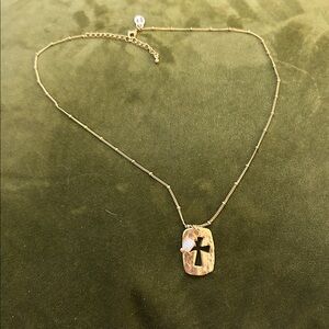 Gold Cross Pendant Necklace